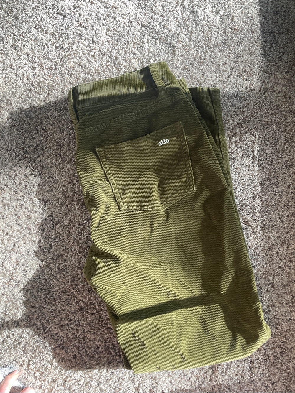 Stio Olive Green Corduroy Women's Pants 28S